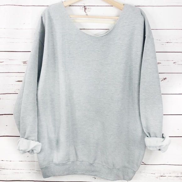 NEW OFF THE SHOULDER Oversized Sweater S-5X - Picture 1 of 6